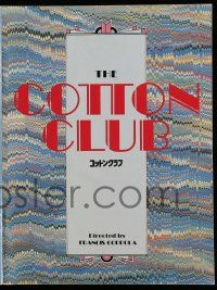 2x698 COTTON CLUB Japanese program '84 directed by Francis Ford Coppola, Richard Gere, different!