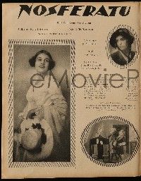 2x028 ILLUSTRIERTE FILM WOCHE German magazine 1922 wonderful article on F.W. Murnau's Nosferatu!