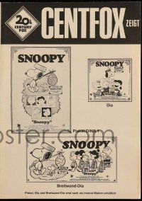 2x320 SNOOPY COME HOME German pressbook '72 Peanuts, Charlie Brown, Schulz, Snoopy & Woodstock!