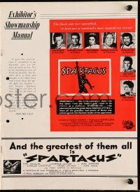2x789 SPARTACUS Australian pressbook '60 classic Stanley Kubrick & Kirk Douglas, different art!