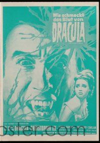 2x323 TASTE THE BLOOD OF DRACULA German pressbook '70 vampire Christopher Lee, Hammer horror!