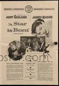 2x797 STAR IS BORN Australian press sheet '54 Judy Garland, James Mason, classic!