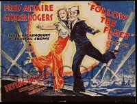 2x830 FOLLOW THE FLEET English souvenir program book '36 Fred Astaire, Ginger Rogers, Irving Berlin