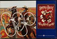 2x994 BRONCO BILLY int'l promo brochure '80 Clint Eastwood directs & stars, cool rodeo artwork!