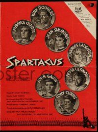 2x267 SPARTACUS German trade ad '61 classic Stanley Kubrick & Kirk Douglas epic!