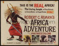 2y507 AFRICA ADVENTURE style A 1/2sh '54 this is the REAL Africa, huge close up art of big cat!