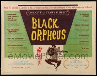 2y543 BLACK ORPHEUS 1/2sh '60 Marcel Camus' Orfeu Negro, different colorful art of Mello & Dawn!
