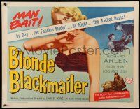 2y547 BLONDE BLACKMAILER 1/2sh '58 bad girl Susan Shaw's body was the secret to the shakedown!