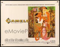 2y566 CAMELOT 1/2sh R73 Richard Harris as King Arthur, Vanessa Redgrave as Guenevere!