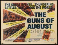 2y665 GUNS OF AUGUST 1/2sh '64 World War I documentary, narrated by Fritz Weaver!