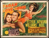 2y818 PAGAN LOVE SONG style A 1/2sh '50 sexy Esther Williams swimming & w/ Howard Keel in Tahiti!