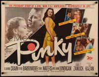 2y828 PINKY 1/2sh '49 different full-length image of half-black/half-white Jeanne Crain!