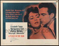 2y831 PLACE IN THE SUN 1/2sh R59 Montgomery Clift, sexy Elizabeth Taylor, Shelley Winters