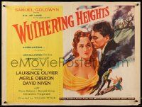 2y990 WUTHERING HEIGHTS 1/2sh R55 cool art of Laurence Olivier & Merle Oberon!