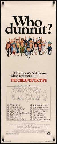 2y082 CHEAP DETECTIVE insert '78 Tanenbaum art of private eye Peter Falk, Ann-Margret!