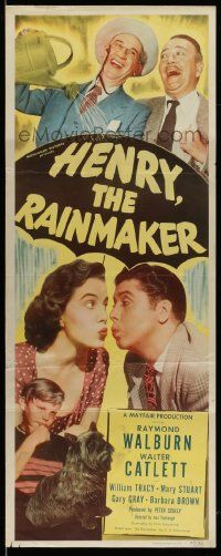 2y229 HENRY THE RAINMAKER insert '49 Raymond Walburn stops a drought, but causes massive flooding!