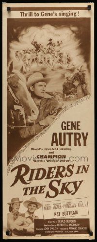 2y373 RIDERS IN THE SKY insert R56 Gene Autry's great song hit comes to life!