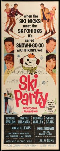 2y400 SKI PARTY insert '65 Frankie Avalon, Dwayne Hickman, where the he's meet the she's on skis!