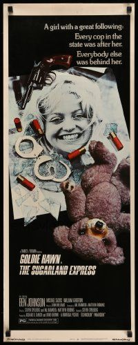 2y420 SUGARLAND EXPRESS insert '74 Steven Spielberg, every cop in the state is after Goldie Hawn!