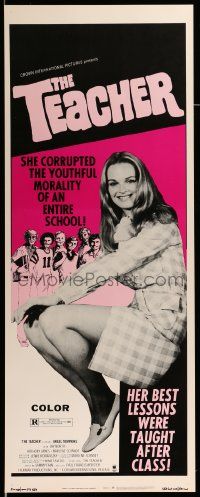 2y434 TEACHER insert '74 she corrupted an entire school, her best lessons were taught after class