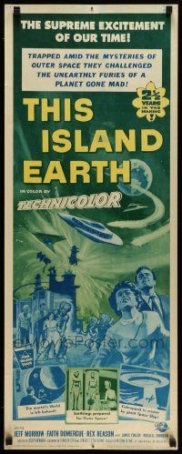 2y441 THIS ISLAND EARTH insert R64 they challenged unearthly furies of a planet gone mad!