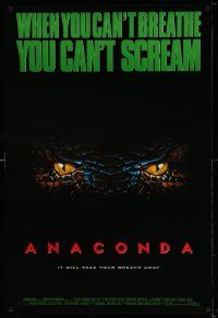 2z051 ANACONDA 1sh '97 Jon Voight, Jennifer Lopez, Ice Cube, giant snakes!