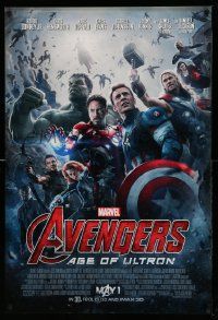 2z066 AVENGERS: AGE OF ULTRON advance DS 1sh '15 Marvel Comics, Scarlett Johansson, Assemble!