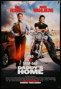 2z158 DADDY'S HOME advance DS 1sh '15 Will Farrel, Mark Wahlberg, choose your daddy!