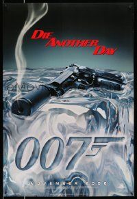2z177 DIE ANOTHER DAY teaser 1sh '02 Pierce Brosnan as James Bond, cool image of gun melting ice!