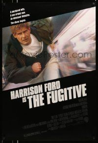 2z265 FUGITIVE 1sh '93 Harrison Ford is on the run from Tommy Lee Jones!