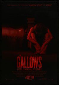2z273 GALLOWS advance DS 1sh '15 Cluff and Lofing horror thriller, Reese Mishler, creepy image!