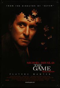 2z274 GAME int'l 1sh '97 cool image of Michael Douglas partly made of puzzle pieces!
