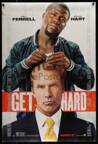 2z276 GET HARD advance DS 1sh '15 wacky image of Ferrell and Hart, an education in incarceration!