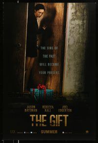 2z285 GIFT teaser DS 1sh '15 the sins of the past have become sexiest Rebecca Hall's present!