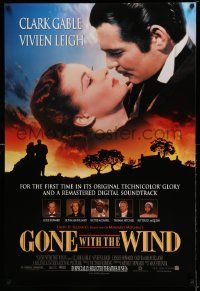 2z295 GONE WITH THE WIND advance 1sh R98 Clark Gable, Vivien Leigh, all time classic!