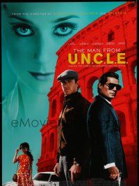 2z510 MAN FROM U.N.C.L.E. advance DS 1sh '15 Guy Ritchie, Henry Cavill and Armie Hammer!