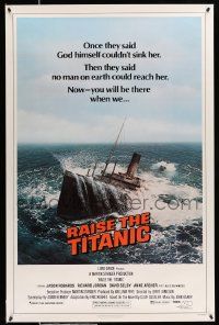 2z621 RAISE THE TITANIC 1sh '80 cool image of ship being pulled from the depths of the ocean!