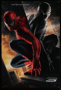 2z707 SPIDER-MAN 3 teaser 1sh '07 Sam Raimi, the battle within, Tobey Maguire in red/black suits!