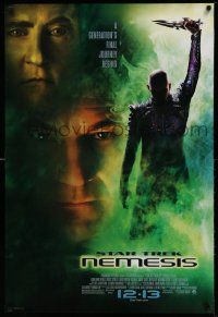 2z724 STAR TREK: NEMESIS advance 1sh '02 image of Patrick Stewart, Brent Spiner, evil Tom Hardy!