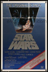 2z727 STAR WARS studio style 1sh R82 George Lucas classic sci-fi epic, classic art by Tom Jung!