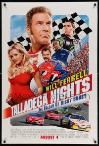 2z745 TALLADEGA NIGHTS THE BALLAD OF RICKY BOBBY advance DS 1sh '06 Will Ferrell, unrated design!