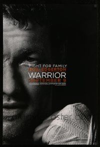2z815 WARRIOR teaser DS 1sh '11 Joel Edgerton, Tom Hardy, mixed martial arts action!