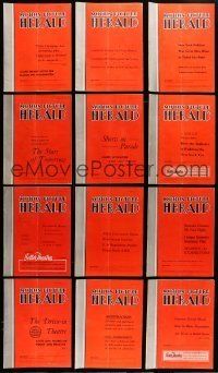 3a103 LOT OF 14 MOTION PICTURE HERALD 1954 EXHIBITOR MAGAZINES '54 great images & information!