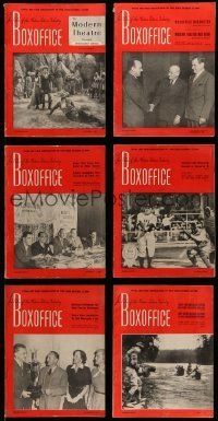 3a106 LOT OF 14 BOX OFFICE 1948 EXHIBITOR MAGAZINES '48 filled with movie images & information!