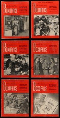 3a108 LOT OF 10 BOX OFFICE 1949 EXHIBITOR MAGAZINES '49 filled with movie images & information!
