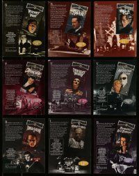 3a133 LOT OF 13 UNIVERSAL HORROR CLASSIC VHS PROMO ADS '90s Dracula, Frankenstein & more!