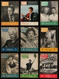 3a140 LOT OF 11 CINEMA NUOVO MAGAZINES '50s filled with great movie images & information!