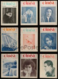 3a141 LOT OF 11 CINEA MOVIE MAGAZINES '22-23 filled with great movie images & information!