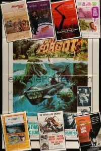 3a207 LOT OF 8 FOLDED ONE-SHEETS '60s-80s great images from a variety of different movies!