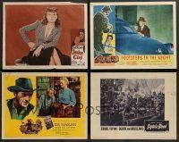 3a211 LOT OF 47 LOBBY CARDS '50s great scenes from a variety of different movies!